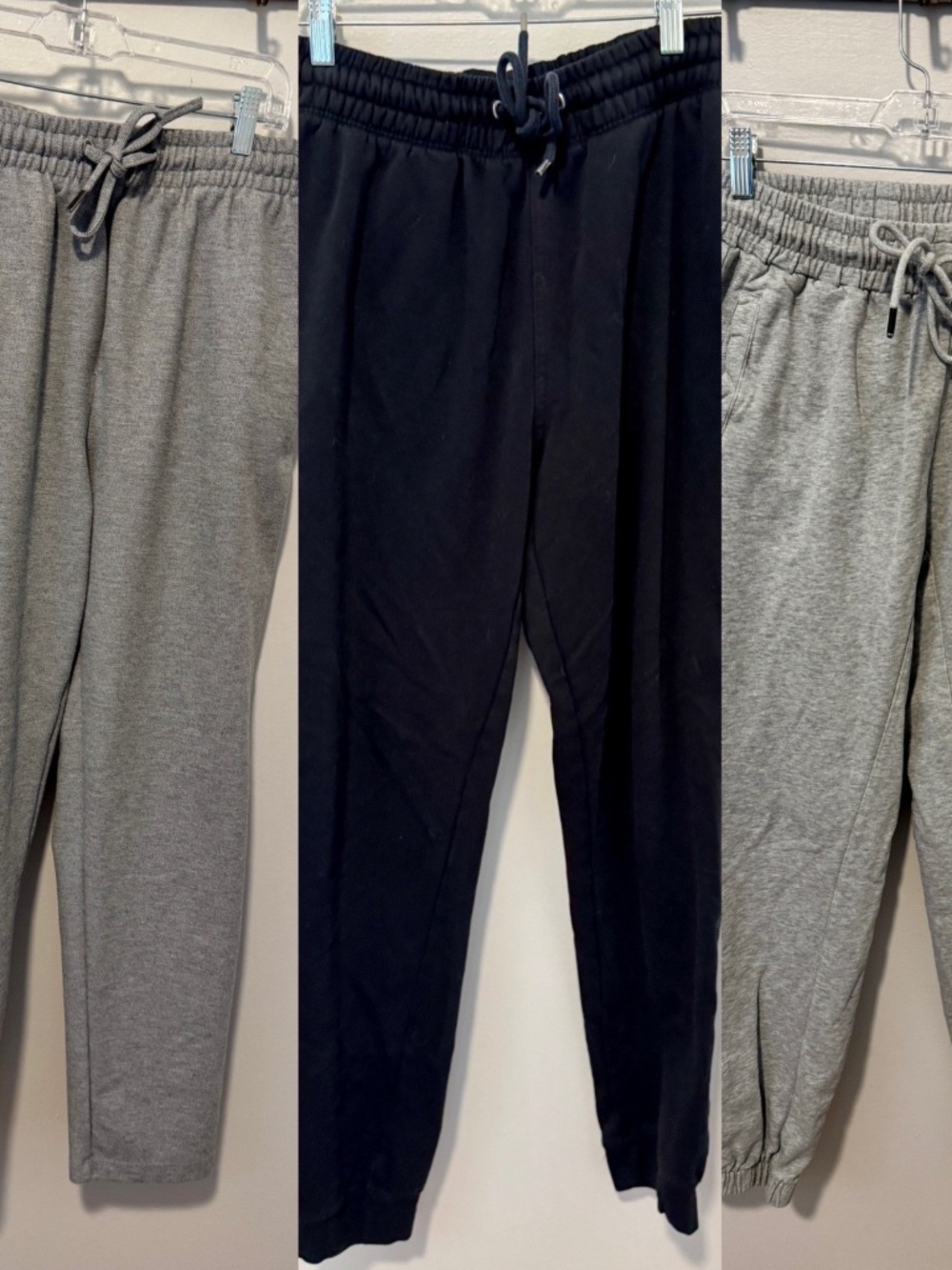 Mens Size Medium Sweatpants Lot of 3 32 Degrees, H&M, Grey/Black